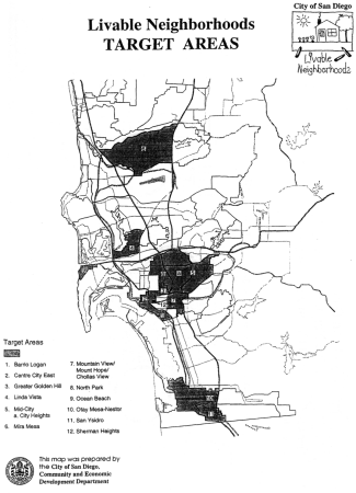 Livable Neighborhoods Target Areas